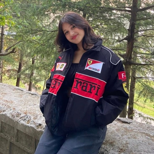 Ferrari Jacket - Black (Embroidered)