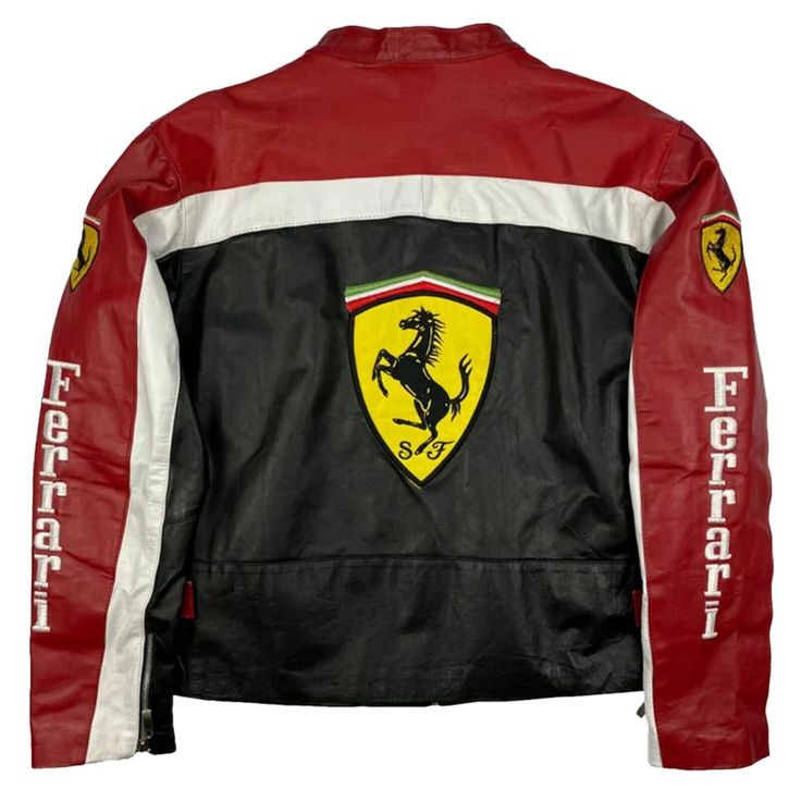 Ferrari Leather Jacket - Black