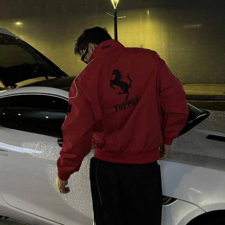Ferrari Jacket - Red (Embroidery)
