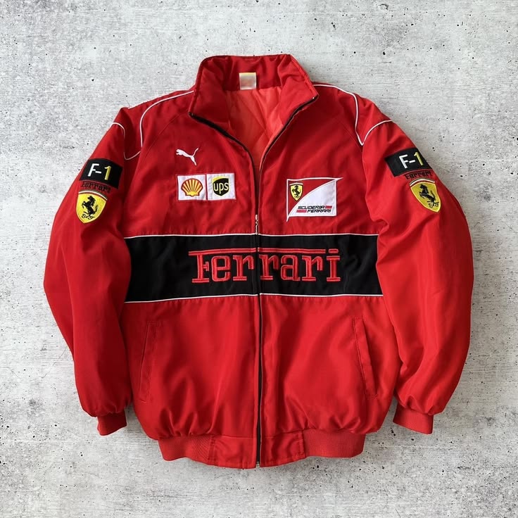 Ferrari Jacket - Red (Embroidery)
