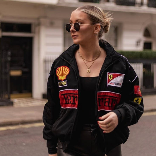 Ferrari Jacket - Black (Embroidered)