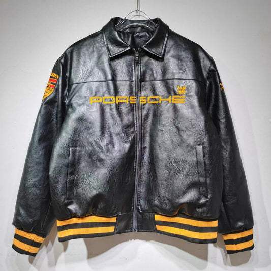 Porsche Leather Jacket - Black