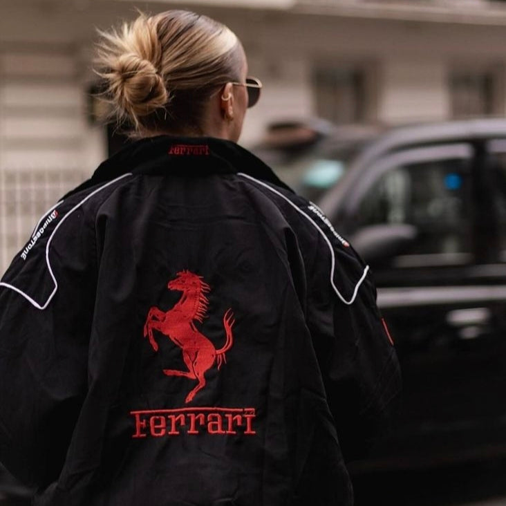 Ferrari Jacket - Black (Embroidered)