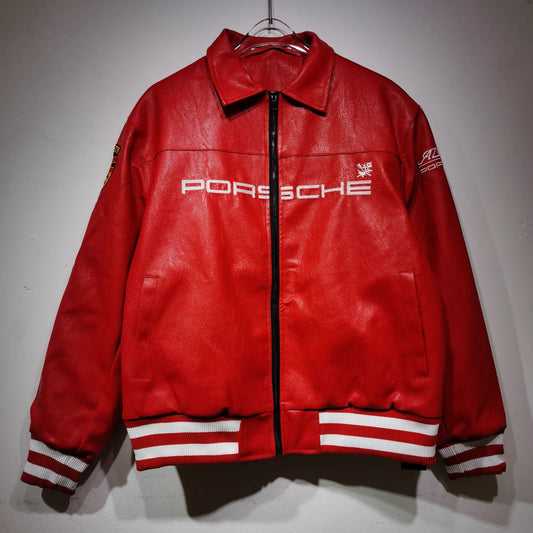 Porsche Leather Jacket - Red